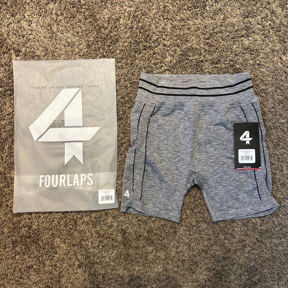 Fourlaps Women's Gray Athletic Shorts
